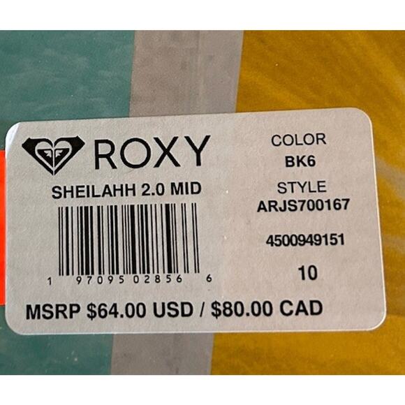 NEW ROXY Surfstride Sheliahh 2.0 MId-Rise Women's 10 Cushy Memory Foam Sneakers - Picture 12 of 12